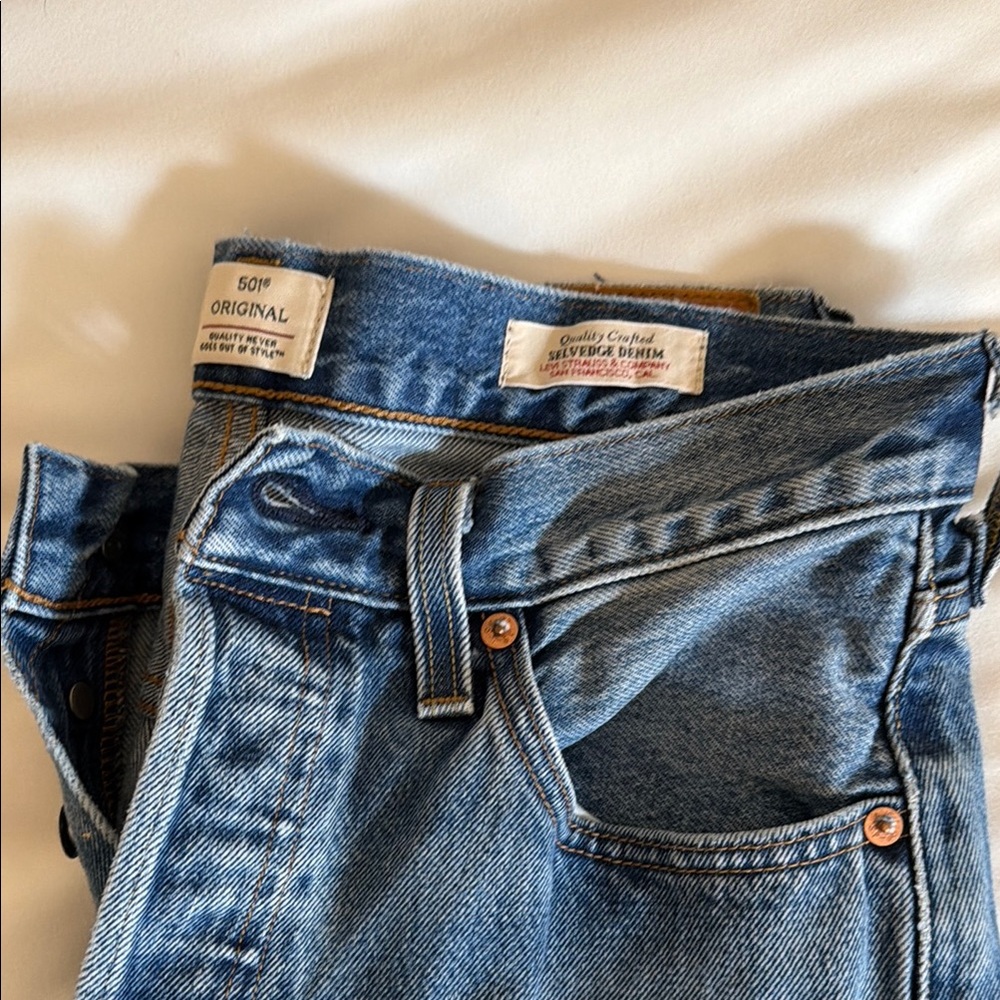 Levi’s 501® ORIGINAL SELVEDGE WOMEN'S JEANS size 28 x26L